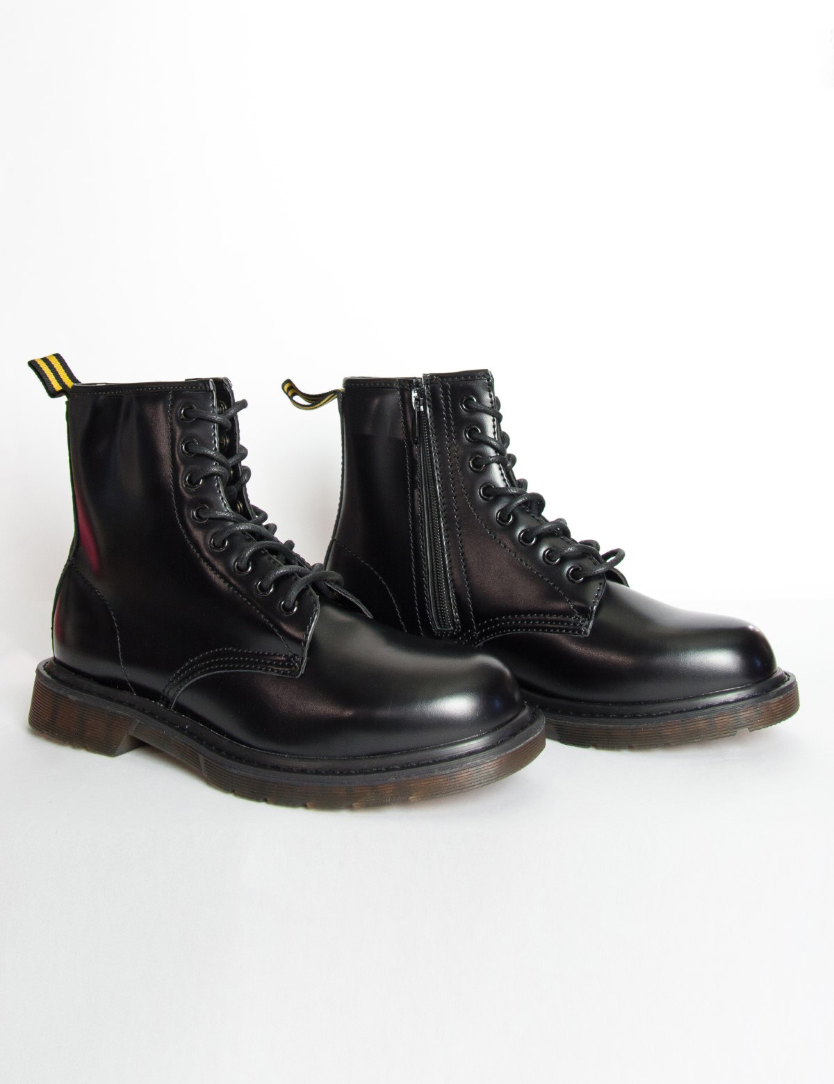 Ανδρικά μαύρα αρβυλάκια δερματίνη κρεπ σόλα GR8830A φωτογραφία